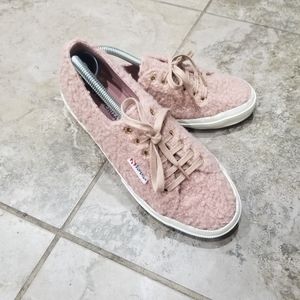 Superga 2750 Curlysyntwoolw Lace Up Sneakers 8.5